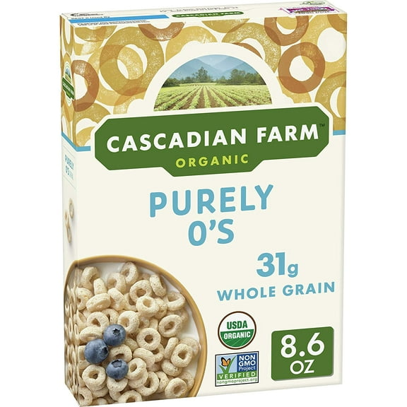 Pack of 12, Cascadian Farm Organic Purely Os Cereal, 8.6 oz