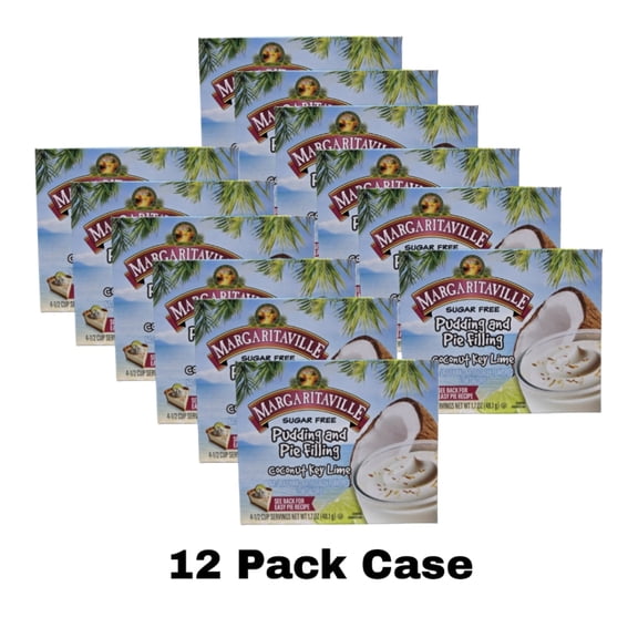 Pack of 12 (Case Pack) Margaritaville Sugar Free Pudding and Pie Filling Coconut Key Lime 1.7 oz