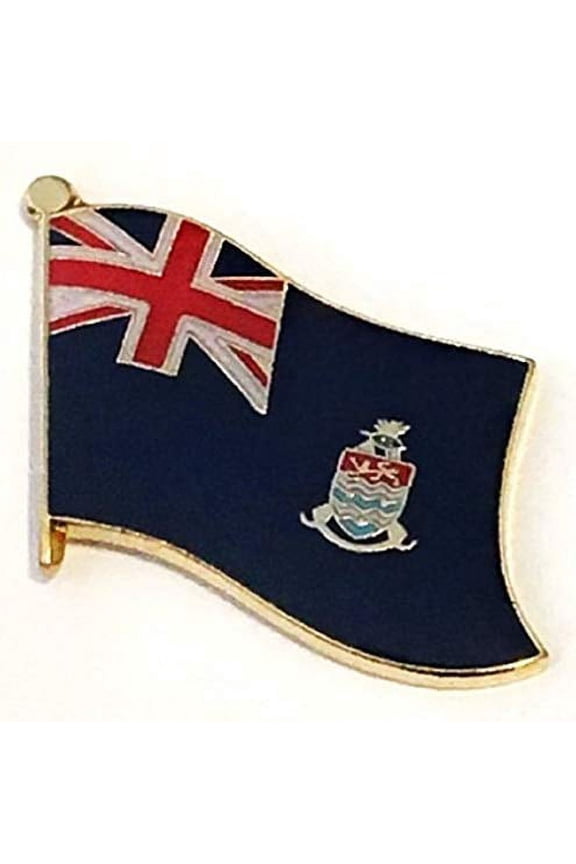 Pack of 12 Cayman Islands World Flag Lapel Pins, 12 Cayman Islands Single Flag Hat Pin Badge