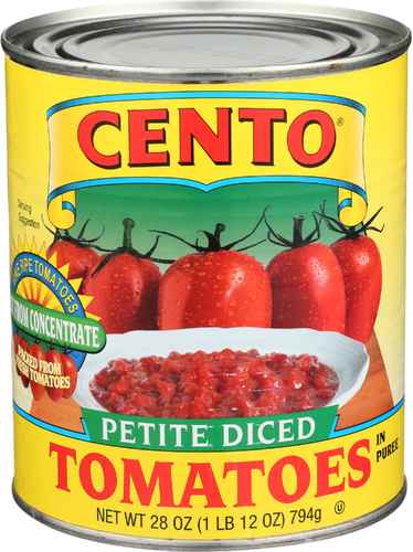 Pack of 12 Cento Diced Petite Tomatoes 28 oz