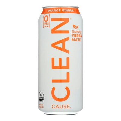 (Pack of 12) Clean Cause Tea Ready-to-Drink Orange Ginger Organic 16 Fo