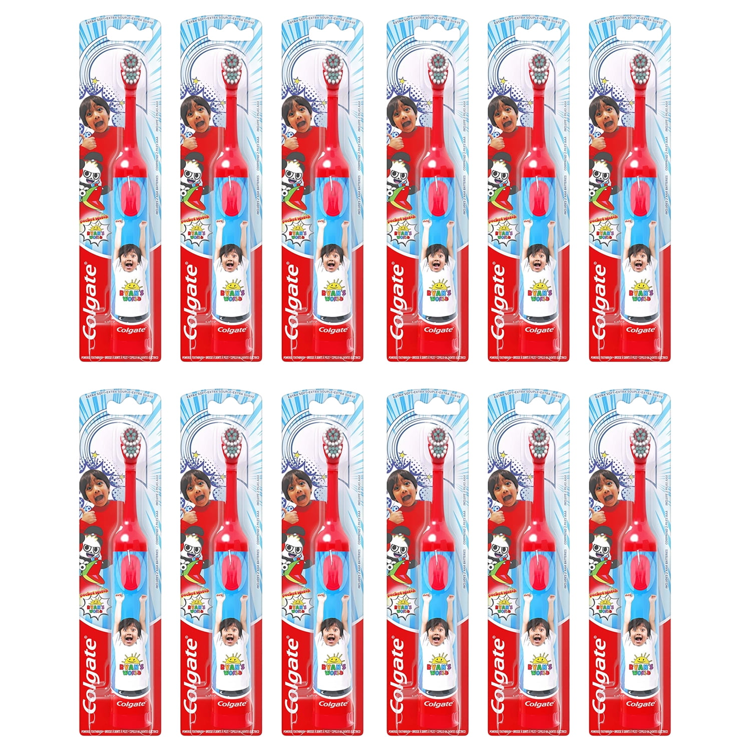 Pack of (12) Colgate Colgate Kids Battery Powered Toothbrush, Ryans World