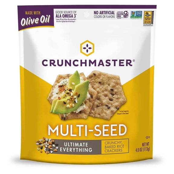 Pack of 12, Crunchmaster Multi-Seed Crackers, Ultimate Everything, 4 oz