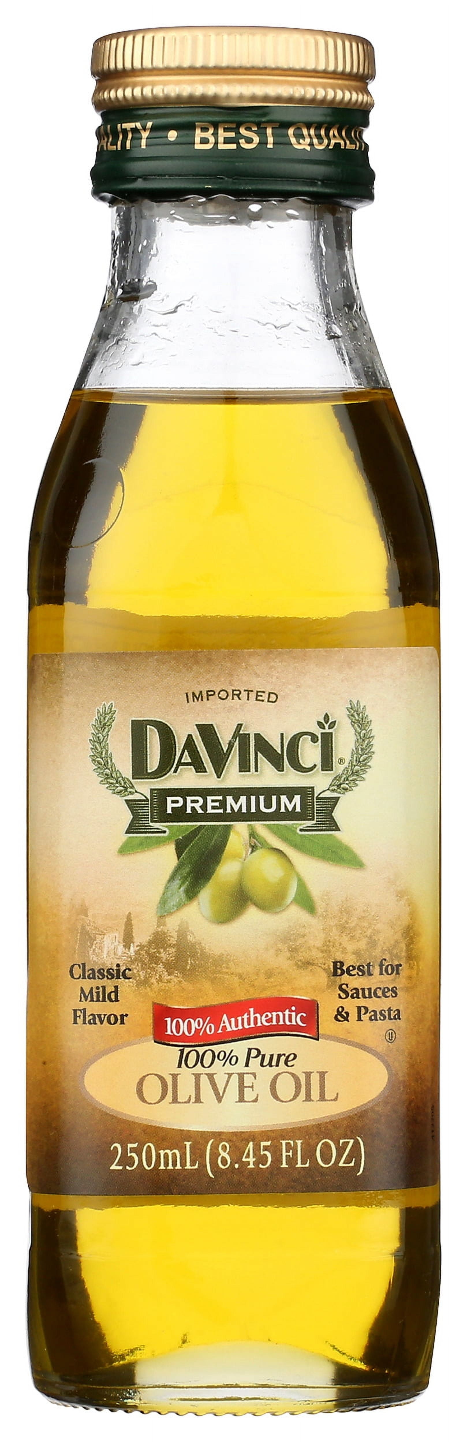 Pack Of 12, Davinci 100% Pure Olive Oil, 8.45 Fl Oz