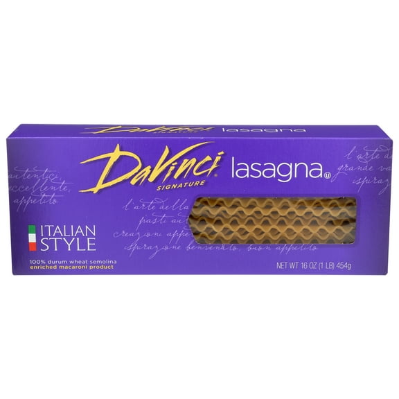Pack of 12, Davinci Lasagna Pasta, 16 oz