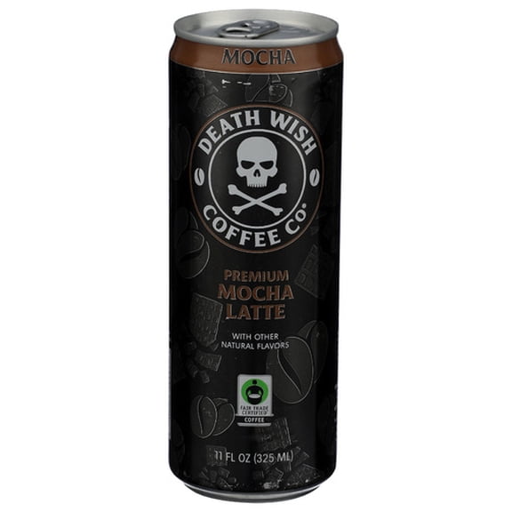 (Pack of 12) Death Wish Coffee Latte Mocha Ready-to-Drink 11 Fo