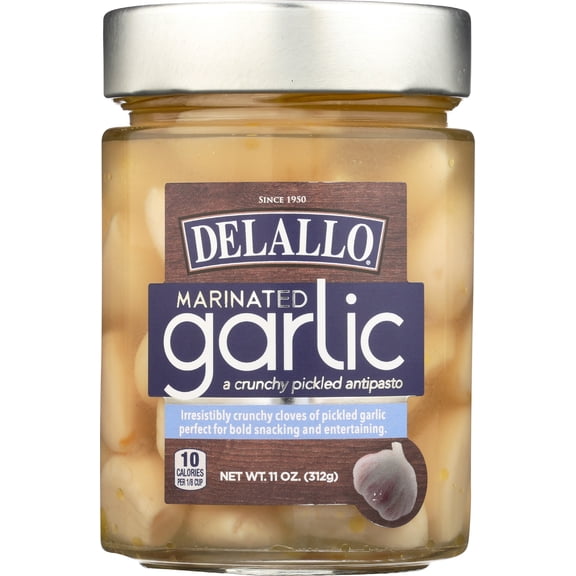 (Pack of 12), Delallo Marinated Garlic, 11 oz