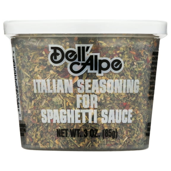 (Pack of 12), Dell'Alpe Italian Seasoning for Spaghetti Sauce, 3 oz