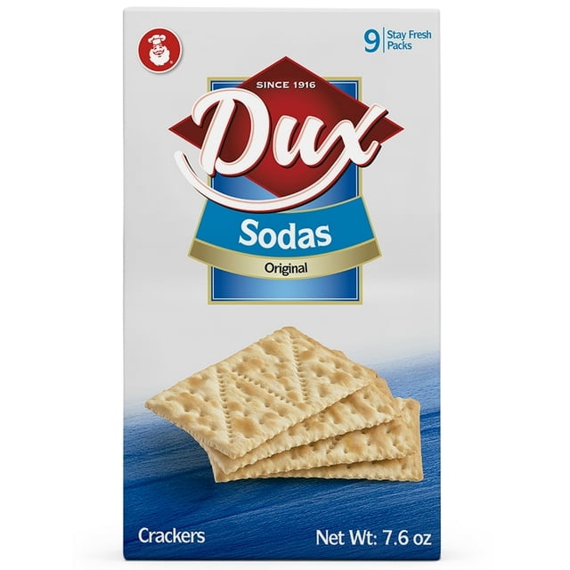 Pack of 12, Dux Original Sodas Crackers, 7.6 oz​
