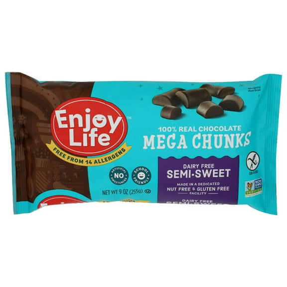 (Pack of 12) Enjoy Life Chips Baking Mega Chunks 9 oz