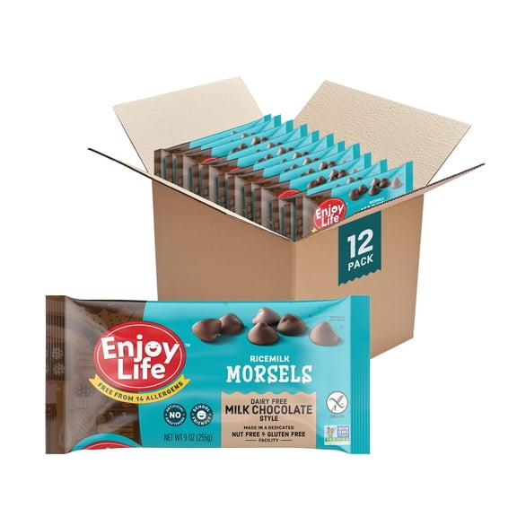 (Pack of 12) Enjoy Life Chocolate Rice Milk Baking 9 Oz