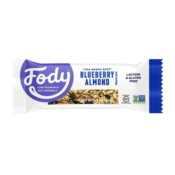 (Pack of 12), Fody Blueberry Almond Snack Bar, 1.41 oz
