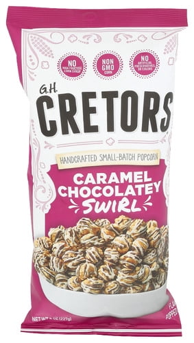 Pack of 12 GH Cretors Popcorn Caramel Chocolate Swirl 8 oz