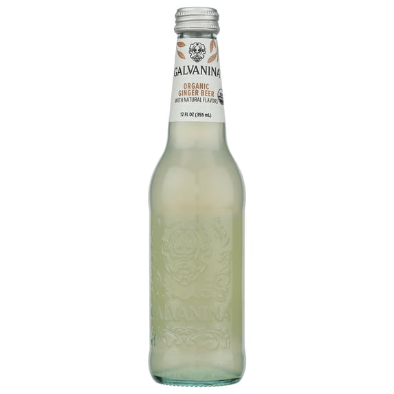 (Pack of 12) Galvanina Organic Ginger Beer Soda 12 fl oz