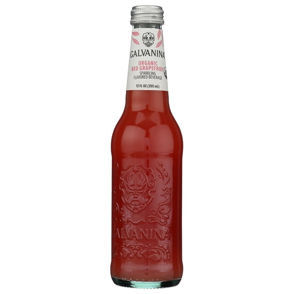 (Pack of 12) Galvanina Organic Red Grapefruit Soda 12 fl oz