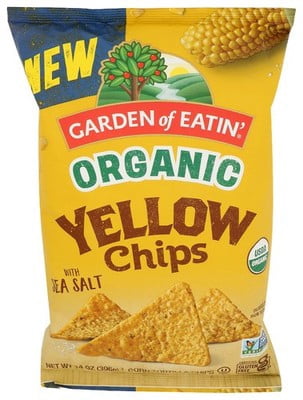 (Pack of 12) Garden of Eatin' Tortilla Chips Yellow Salted Organic 14 Oz