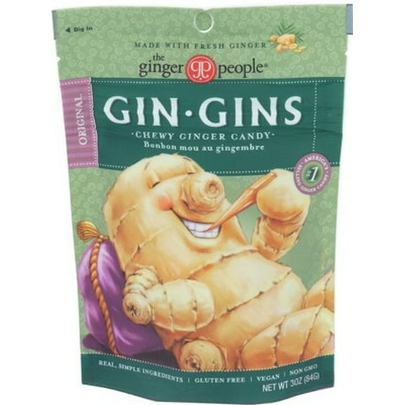 (Pack of 12) Ginger People Ginger Chews Bag 3 Oz