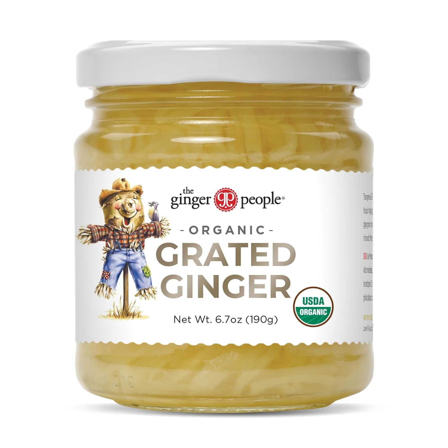 Pack of 12, Ginger People Organic Grated Ginger, 6.7 oz