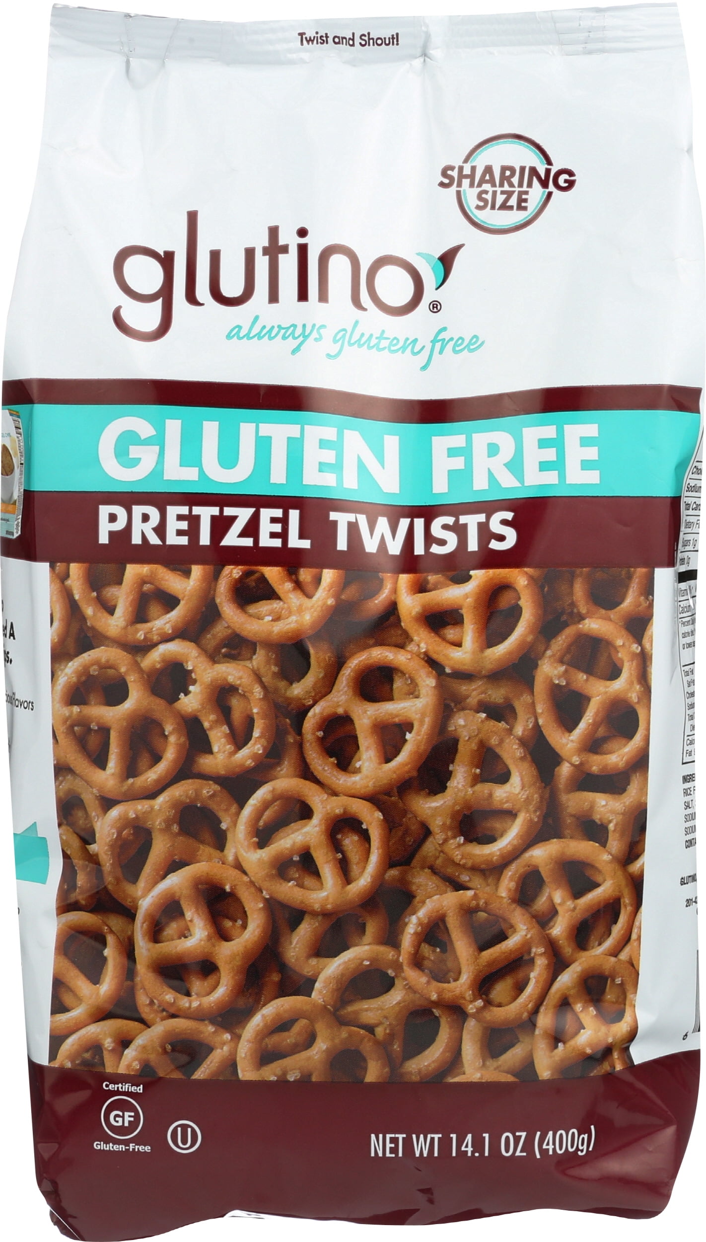 Pack of 12, Glutino Gluten Free Pretzel Twists, 14.1 oz