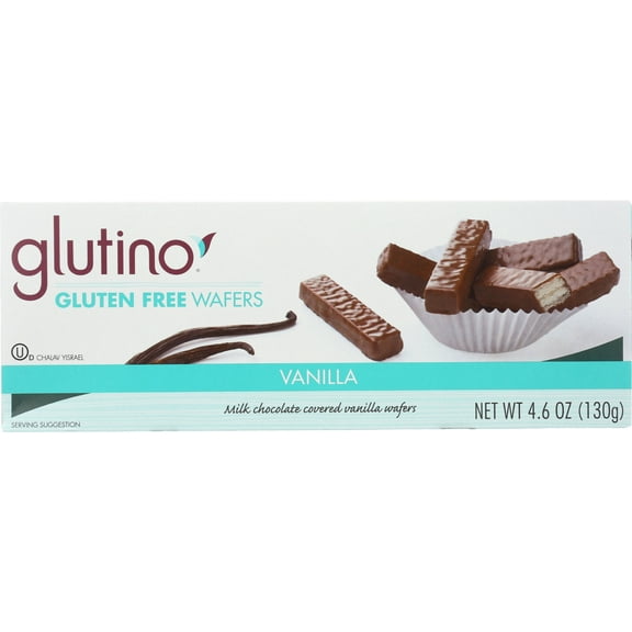 Pack of 12, Glutino Vanilla Wafer Cookies, 4.6 oz