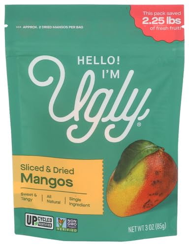 (Pack of 12) Hello I'm Ugly Dried Sliced Mangos 3 Oz