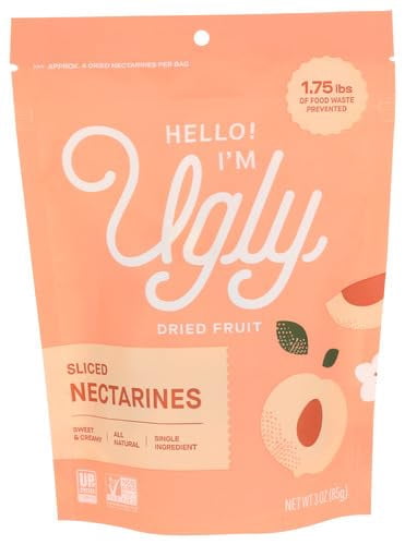 (Pack of 12) Hello I'm Ugly Dried and Sliced Nectarines 3 Oz