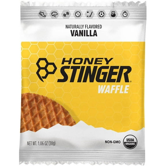 Pack of 12, Honey Stinger Organic Vanilla Waffle, 1.06 oz
