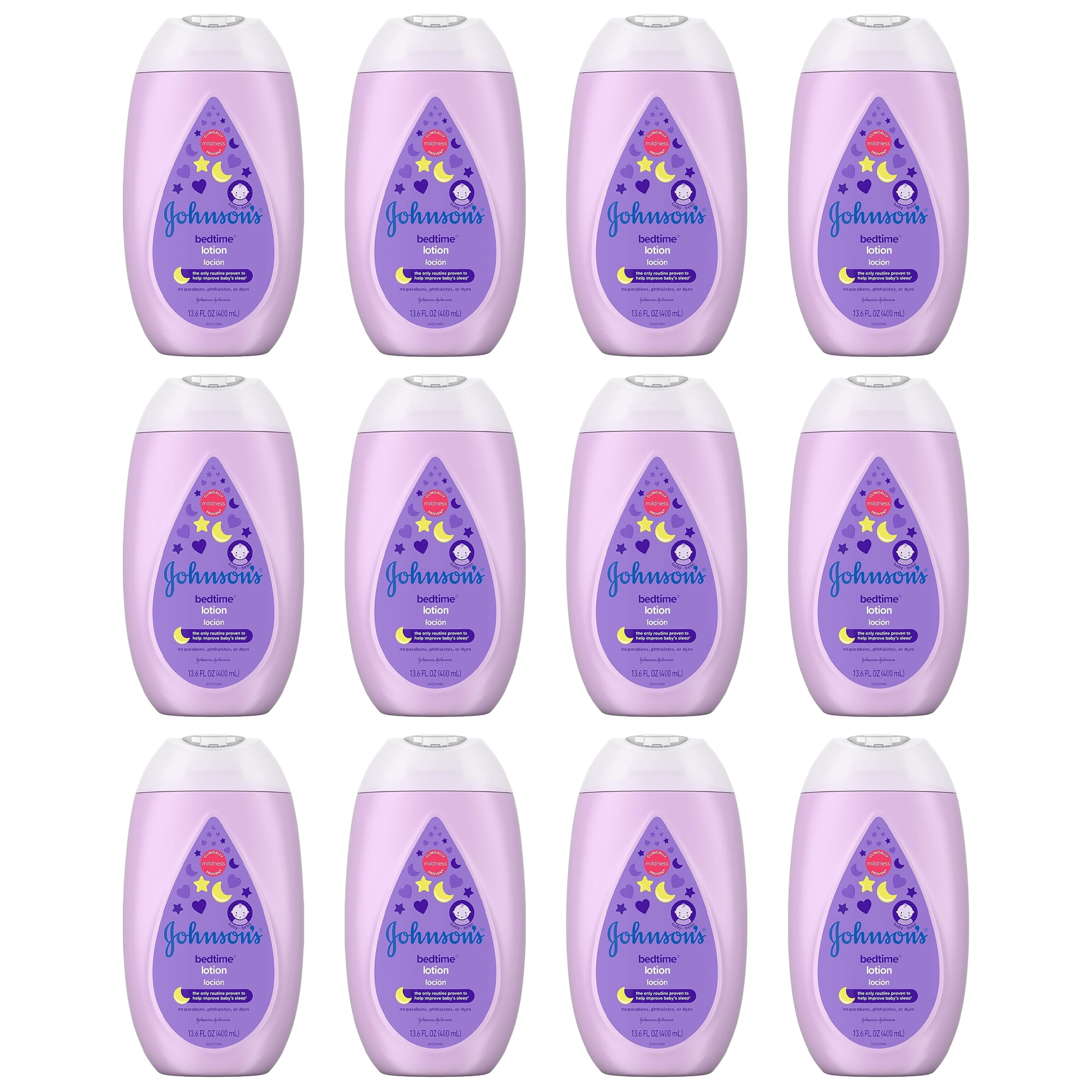 Pack of (12) Johnsons Baby Bedtime Lotion with Natural Calm Essences