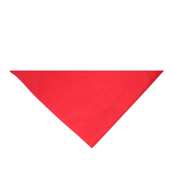 Pack of 12 Jordefano Triangle Bandanas - Solid Colors and Polyester - 30 in x 19 in