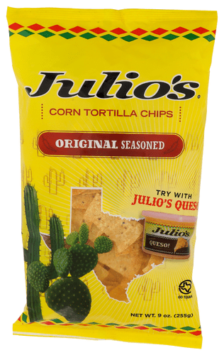 Pack of 12 Julio's Original Seasoned Chip Tortilla 9 oz