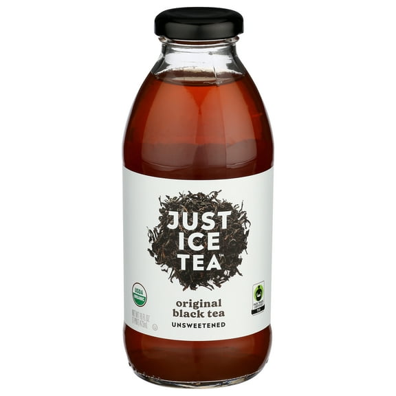 (Pack of 12) Just Ice Tea Original Unsweetened Black Tea, 16 fl oz