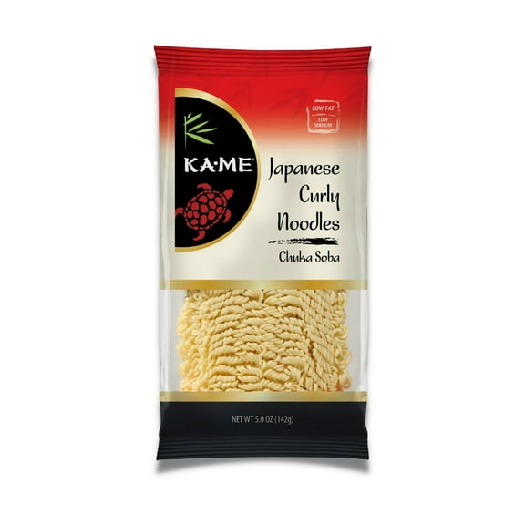 Pack of 12, Ka Me Japanese Curly Noodles Chuka Soba, 5 oz