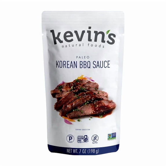 Pack of 12, Kevins Natural Foods Korean BBQ Sauce, 7 oz
