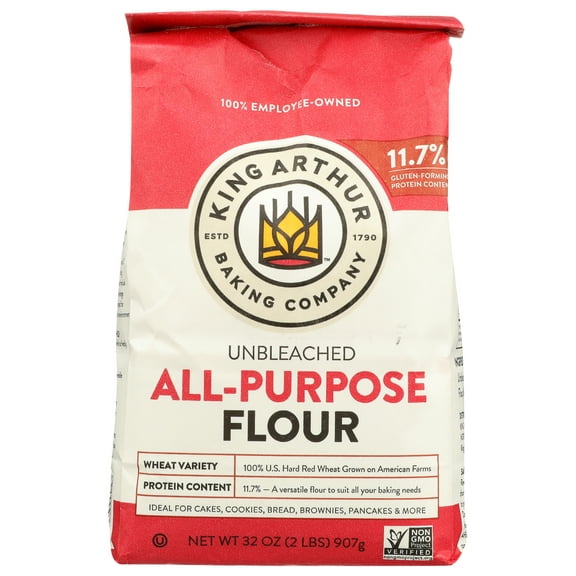 Pack of 12, King Arthur Unbleached All-Purpose Flour, 32 oz