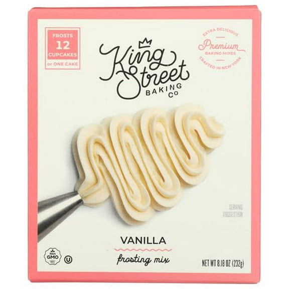 (Pack of 12) King Street Baking Co Frosting Mix Vanilla 8.18 Oz