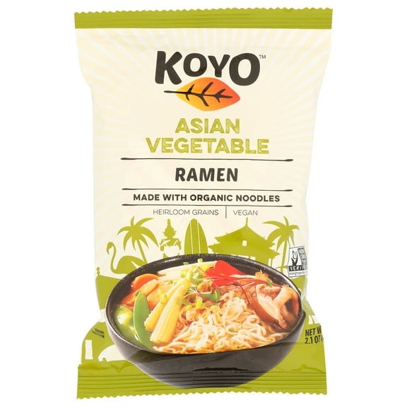 Pack of 12, Koyo Asian Vegetable Ramen, 2 oz