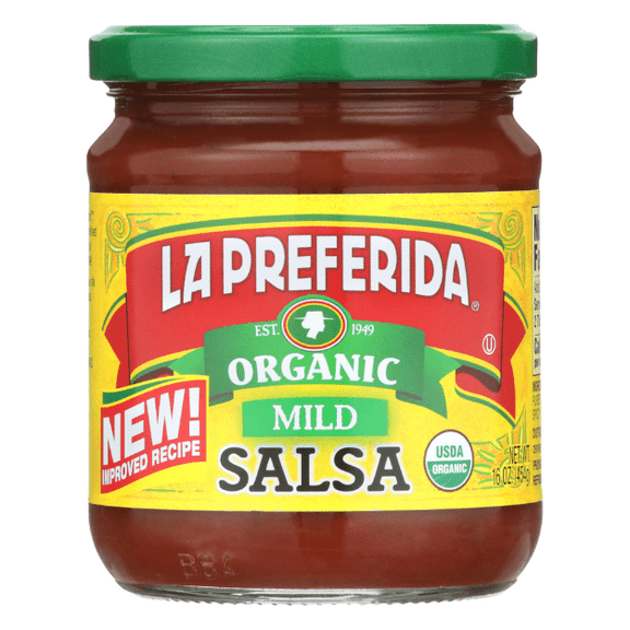 Pack of 12, La Preferida Organic Mild Salsa, 16 oz