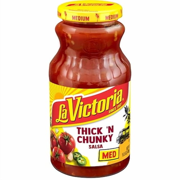 (Pack of 12) La Victoria Salsa Thick & Chunky Medium 15.5 oz