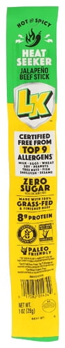 (Pack of 12) Lorissas Kitchen Beef Sticks Jalapeño 1 Oz