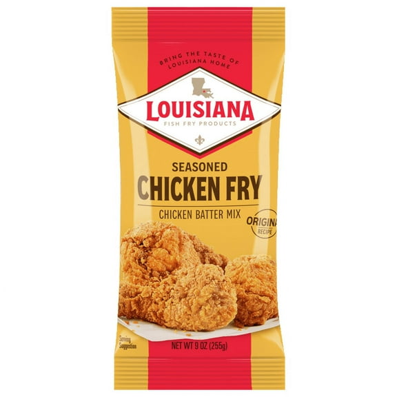 Pack of 12, Louisiana Fish Fry Chicken Fry Battered Mix, 9 oz