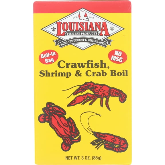 Pack of 12, Louisiana Fish Fry Crawfish, Shrimp & Crab Boil Seed Bag, 3 oz