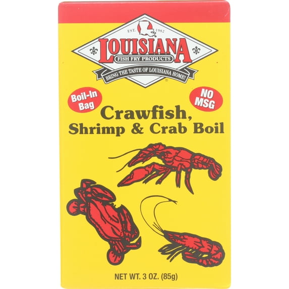 Pack of 12, Louisiana Fish Fry Crawfish, Shrimp & Crab Boil Seed Bag, 3 oz