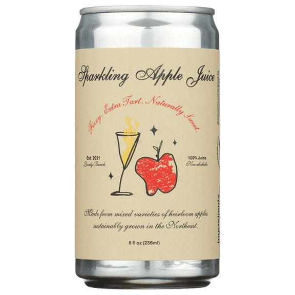 (Pack of 12) Lovely Bunch Apple Sparkling Juice 8 Fo