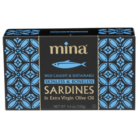 (Pack of 12) MINA Sardines Skinless & Boneless 4.4 oz