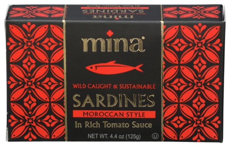 (Pack of 12) MINA Sardines in Morning Tomato Sauce 4.4 Oz