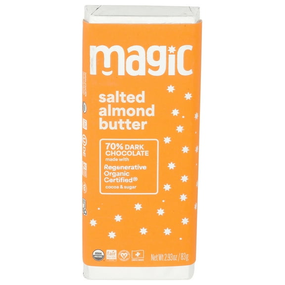 (Pack of 12) Magic Chocolate Bar Chocolate Salted Almond Butter 2.93 Oz