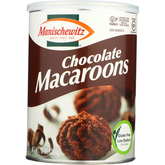 Pack of 12, Manischewitz Chocolate Macaroons, 10 oz