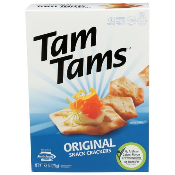 Pack of 12 Manischewitz Original Tam Tam Cracker Snacks 9.6 oz