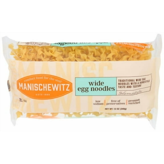 Pack of 12 Manischewitz Wide Egg Noodles 12 oz