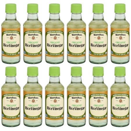 (Pack of 12) Marukan Organic Unseasoned Rice Vinegar 12 Fl Oz